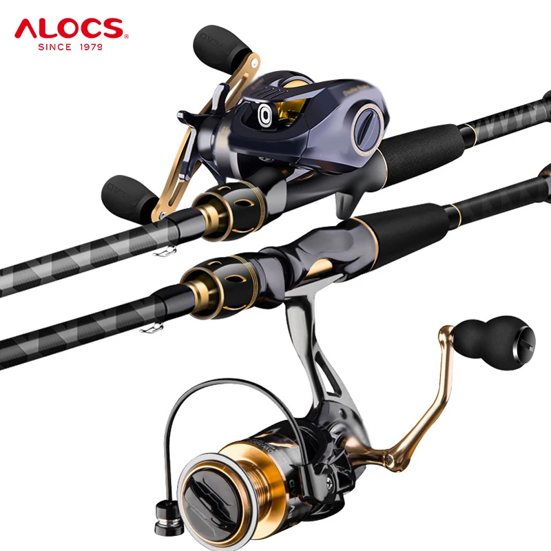 Alocs 1.8m 2.1m 2.4m 2.7m M/MH Travel Carbon Fiber Telescopic Carp Bass Fly Fishing Pole Rods Ultra Light Casting Spinning Rods