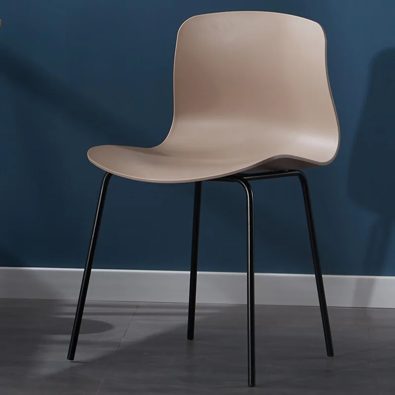 Stacking Plastic Seat Metal Frame Office Chair Without Wheels Conference Room Training Chair