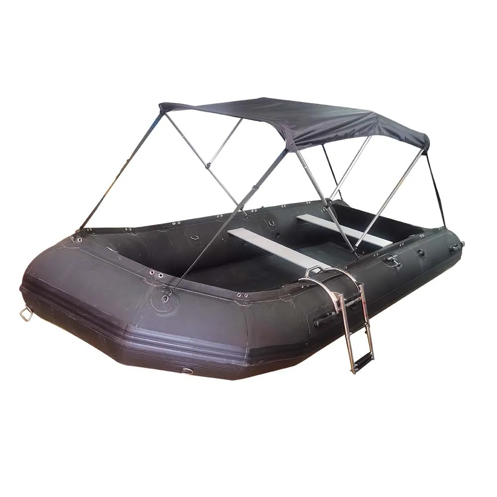 Inflatable Hypalon Boat Aluminum Floor with Aluminum Transom And Stainless Ladder