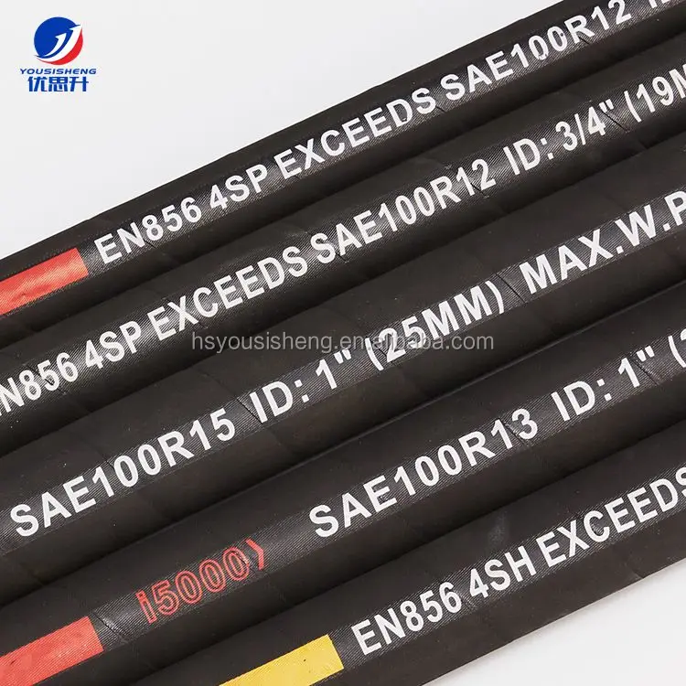 Factory hydraulic hoses, high temperature mine hose with 6 layers  fittings15