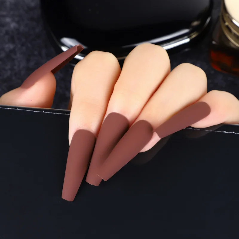 Christmas decorative artificial finger toe nails supplies hand made reusable press on nails false fake nails online with diamond