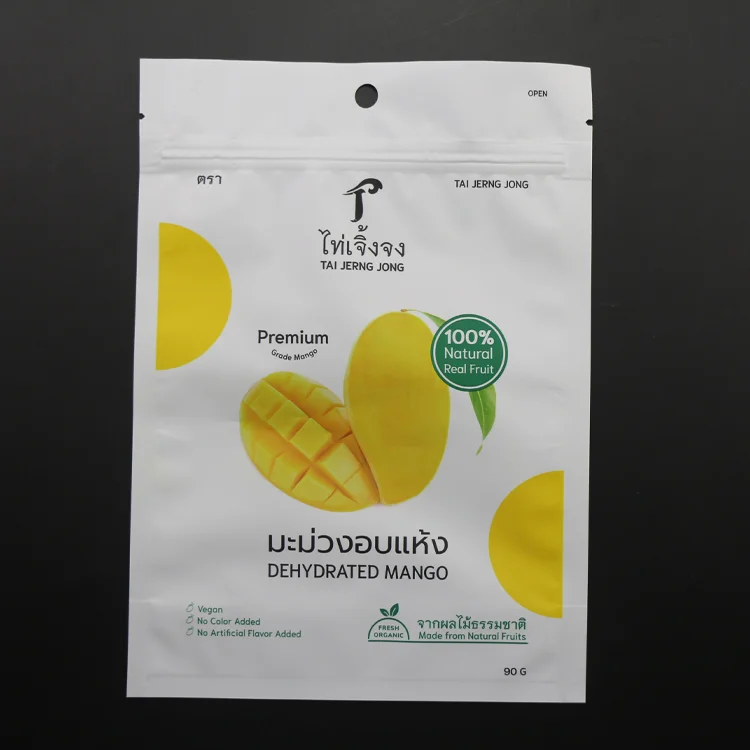 Factory direct sales can customize printed plastic bags food packaging polyester film bag with window