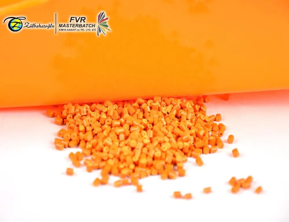 High Quality PP/PE/ABS Made In Turkey Granule Form Color And Black Orange Masterbatch