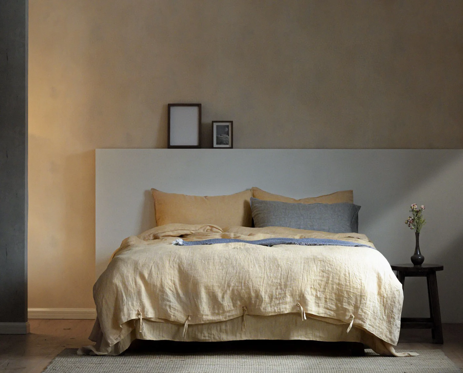 ODM/OEM Pure Natural Organic Linen Bedding Bed Linen Soft Comforter Cover Solid Color Bedding Set