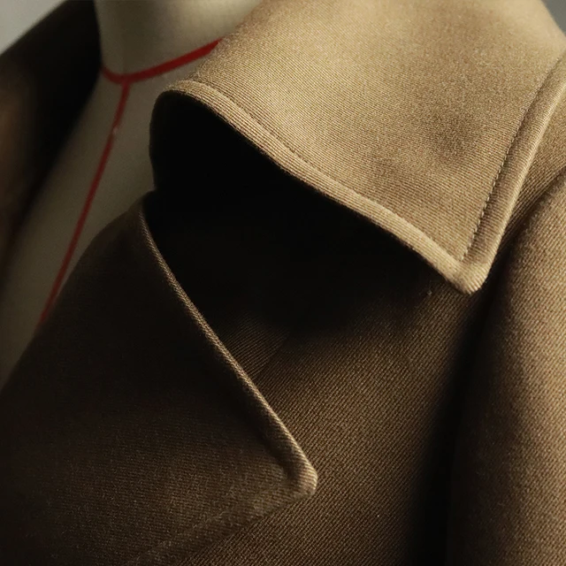 OEM Winter Wool Womens Overcoat Camel Lady Long Coat Trench Blend Clothes Ladies Oversize Jacket