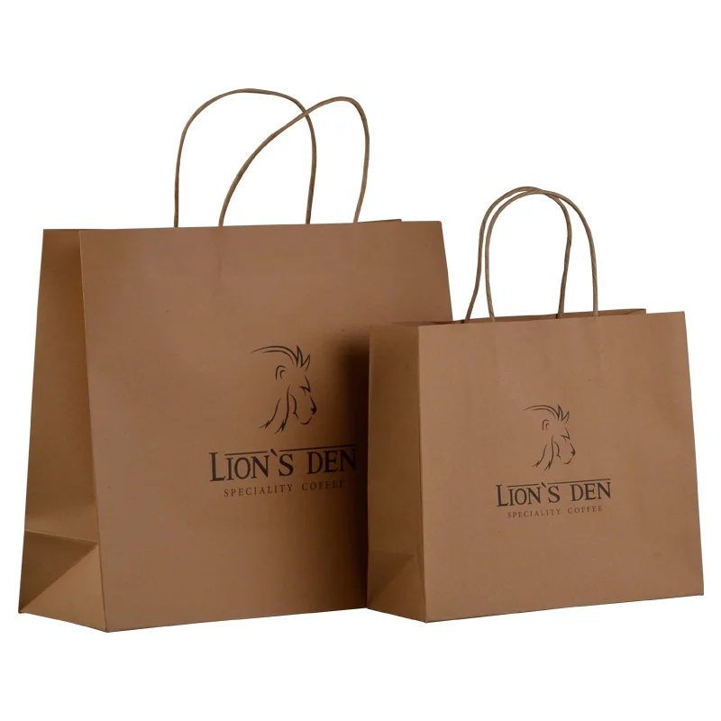 Machines making kraft paper bag wholesale kraft food packing bag with handle