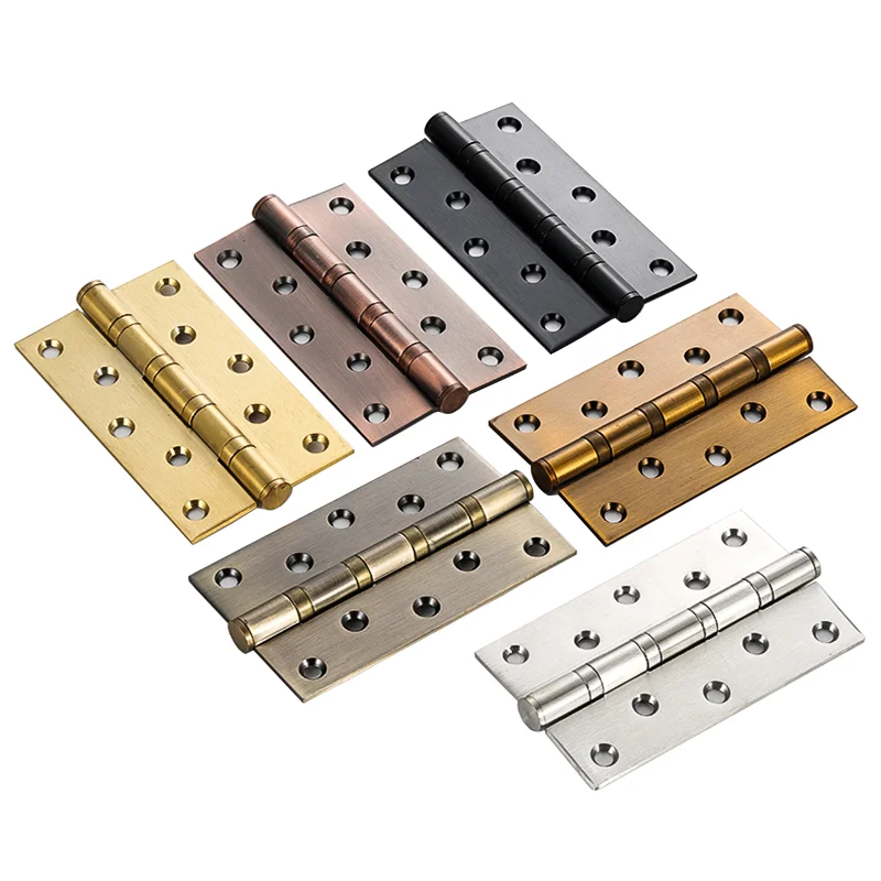 Stainless Steel Modern Furniture Hinge Bathroom Shower Door Hinges Ball Flat Continuous Pivot Door Adjust Self Closing Hinge