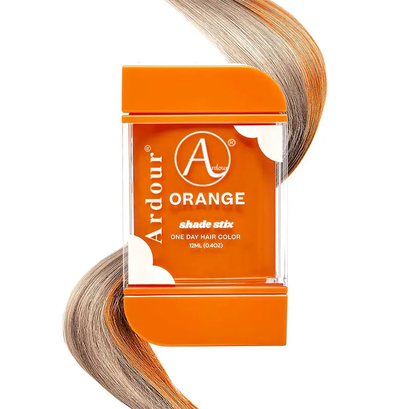 Hair Temporary Color Shade Stix (Orange) 12 ml Washable Hair Chalk for Kids Teens & Adults All Hair Types