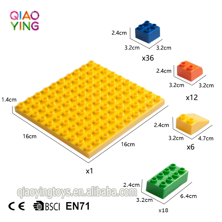 
Hot Sale 72 Pieces Mini Building Blocks With Play Board For Kids 