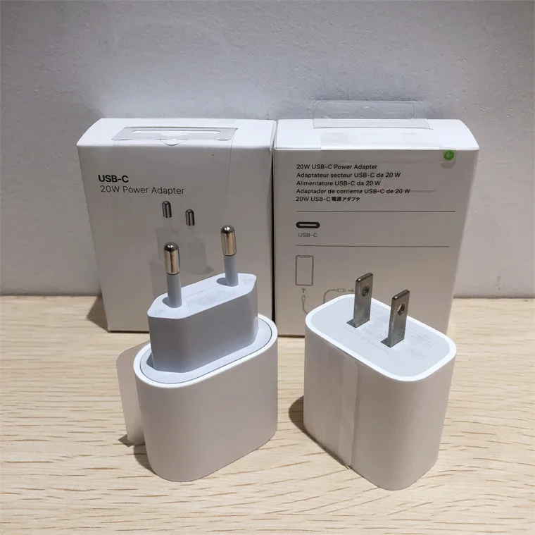 20W Original PD Fast Charger USB Type C Wall Charger EU US Plug Usb-c Power Adapter For Apple iPhone 11 12 13 14 Pro Max