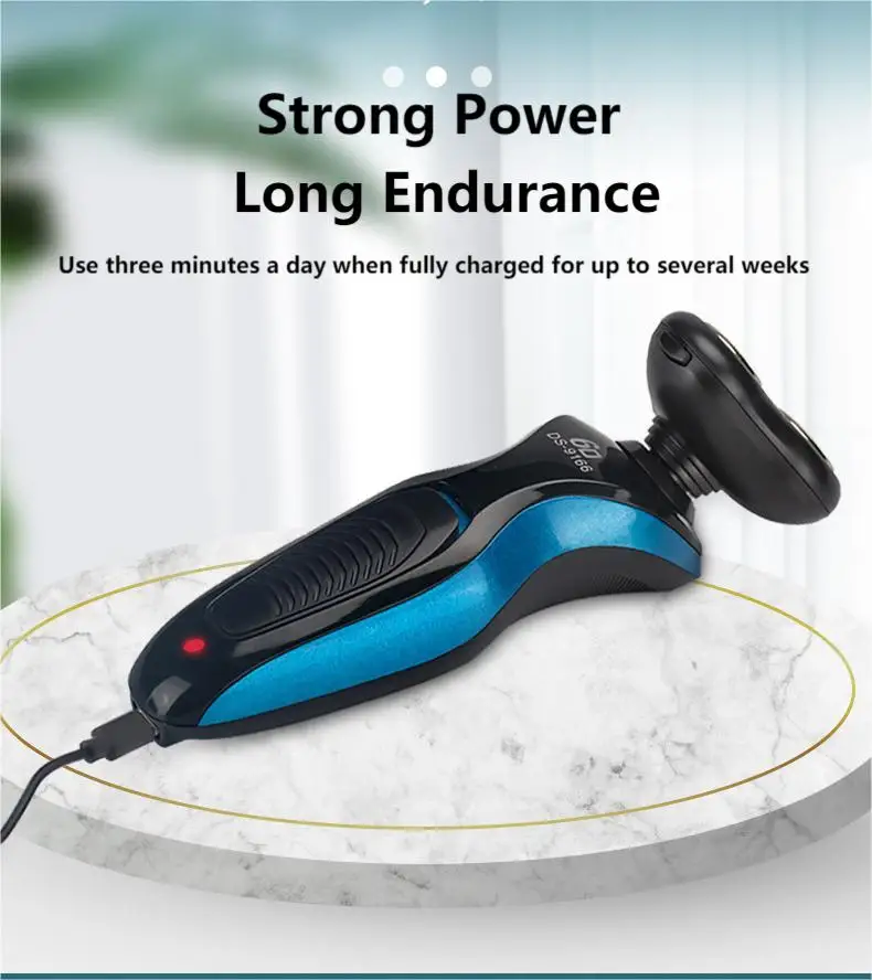 Mini Portable Electric Shaver Ipx7 Waterproof Wet 6 In 1 Electric USB Rechargtable Bald Head Nose Hair  Shaver