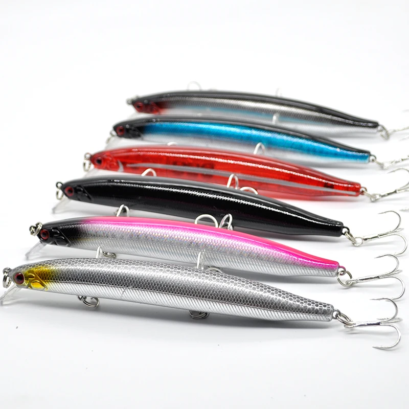 Hot Selling Artificial 14cm 20g Realistic Hard minnow Lure Multi Jointed Fishing Lures Swim Bait Ocean Beach OEM ABS
