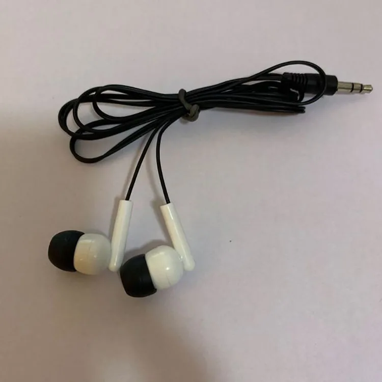 3.5MM Jack Wired Earpiece Disposable Earphone Earbuds Cheap price earphone for tourist headphone for cheap wired earphones