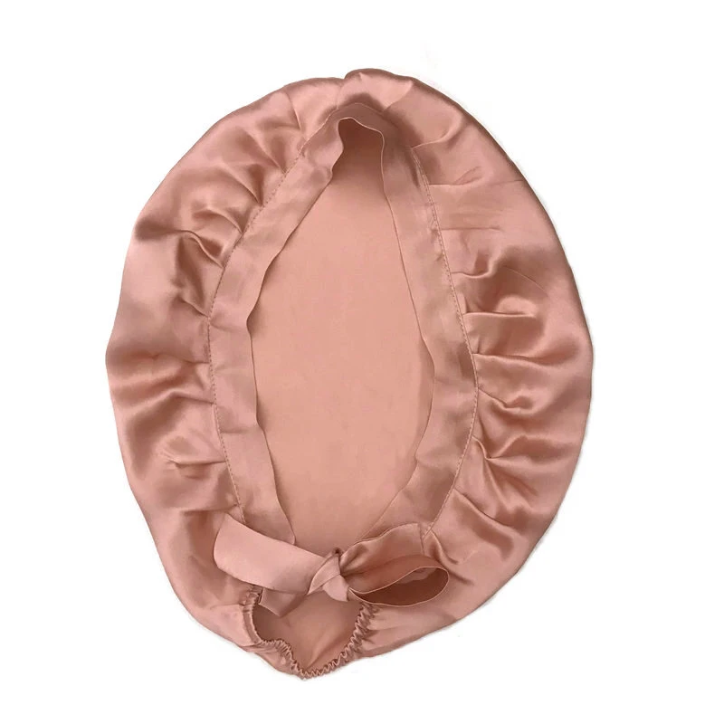 100% Pure Mulberry Silk Soft Comfortable Bonnet Sleep Cap For Women Curly Hair Long Hair