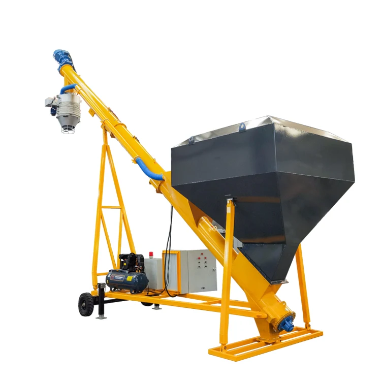hopper silos 5 ton big bag silo screw conveyor bulk cement truck loading machine