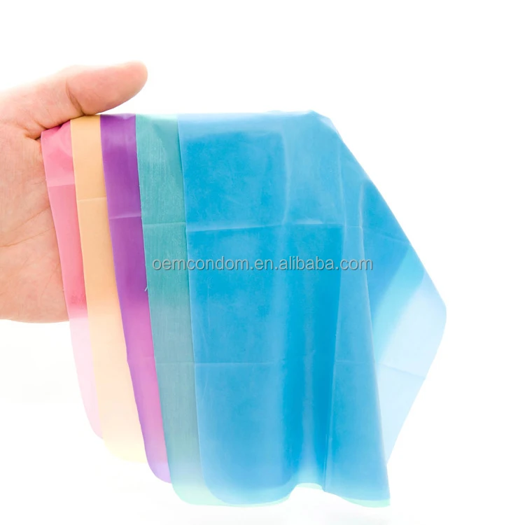 OEM oral condoms with custom logo natural rubber latex colored