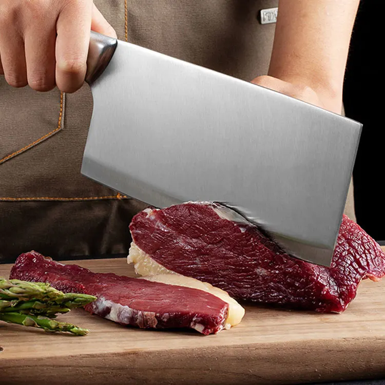 Stainless steel household kitchen sharp meat cleaver cutting vegetables and cutting bones dual knives