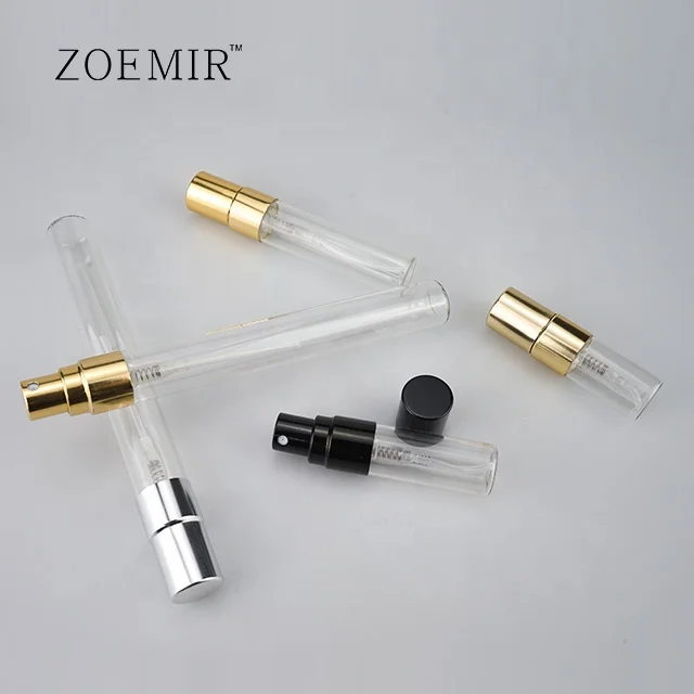 Aluminum atomizer refillable perfume glass bottle 2ml 3ml 5ml 10ml bottle new design perfumes bottle with packaging