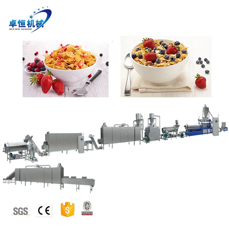 Healthy food corn flakes production line/cornflakes making machine with CE in China