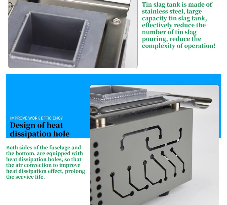 High Quality MS-2516 1800W Digital Display Energy Saving Pure Titanium Solder Tin Melting Furnace Soldering Pot