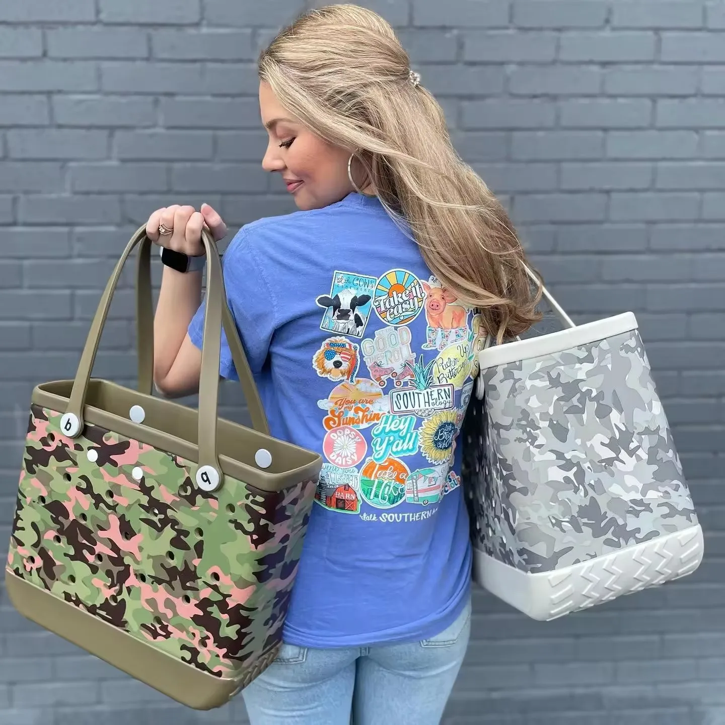 Летняя моющаяся корзина, роскошная женская сумка, многоцветная сумка с логотипом крокодила, болото, пляжная сумка для женщин, Детская сумка