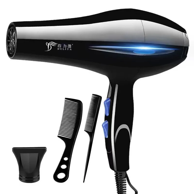 High quality electronic high speed 5 in 1 salon 220v ac motor negative ion hair dryer