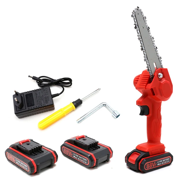 21V Mini Cordless Chainsaw 6 inch Portable Electric Saw Pruning Garden Power Tool for Makita Battery Woodworking Logging