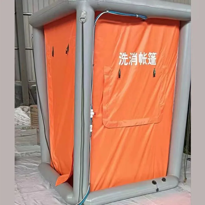 Customizable High Quality Tents for bathing and disinfection PVC Inflatable column for inflatable tent Decontamination tent
