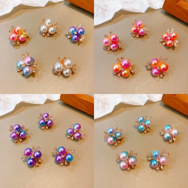 Wholesale Rhinestones Pearl Hair Clip Button Hand Made Fashion Bridal Hair Accessories Wedding Diy Alloy Crystal Hair Claw