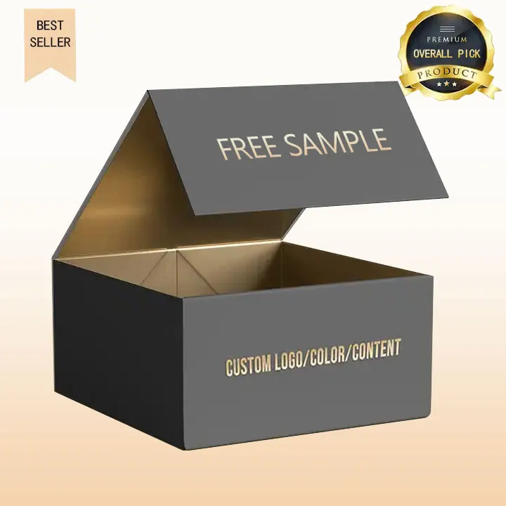 Custom Logo OEM Luxury Black Pink Clothing Packaging Ribbon Handle Folding Hard Rigid Watch Cardboard Paper Magnetic Gift Box