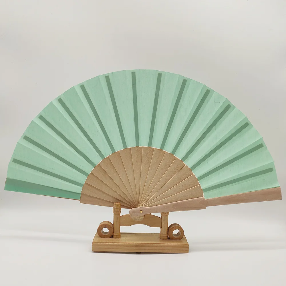 Custom printed logo plastic hand fan fabric folding fan for promotional gift