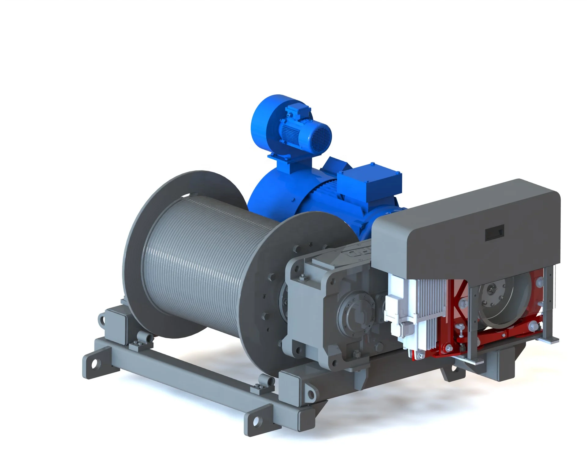 Factory customized variable frequency drive helical gear reducer for tower crane 10t / 16t