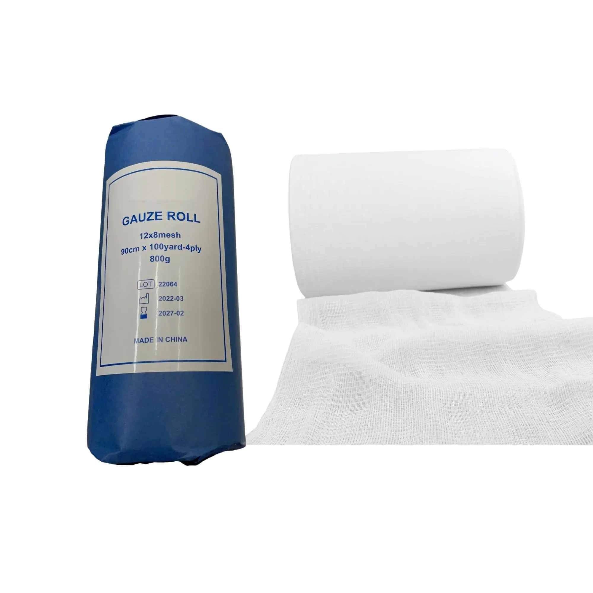 Disposable Gauze Roll Cotton 90cm*100m Cutting Wound Care Absorbent Gauze Bandage Compresses Medical Sterile Cotton Gauze Roll