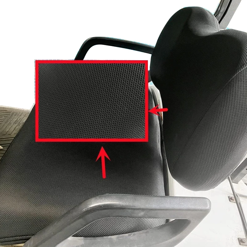 Golf Cart Polyester Mesh Seat Cover Breathable Bench Cover for EZGO TXT Club Car DS (Black(Seat+Seat Back Cover))