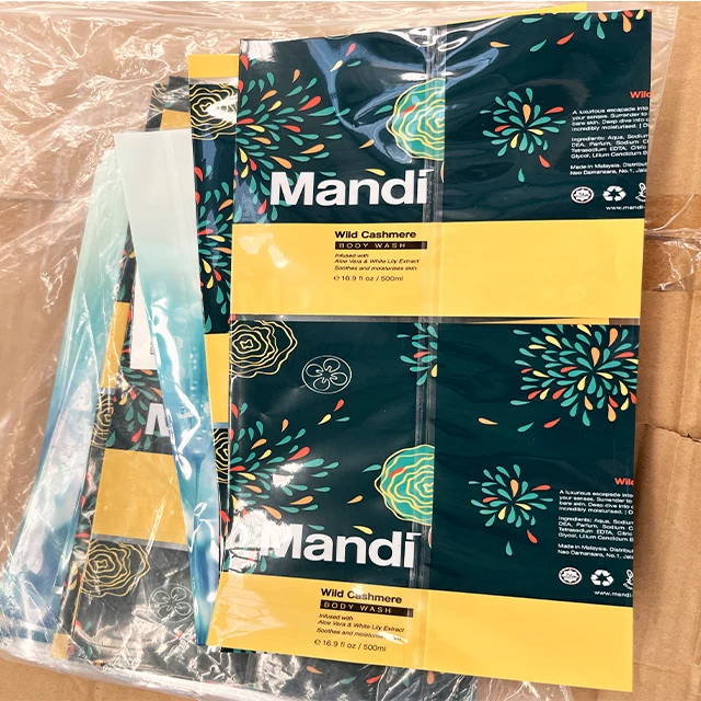 Heat Shrinkable wrapping Bottle Sleeve Label shrink film sleeve for Beverage Cosmetic Shampoo Shower Gel Wine Bottle