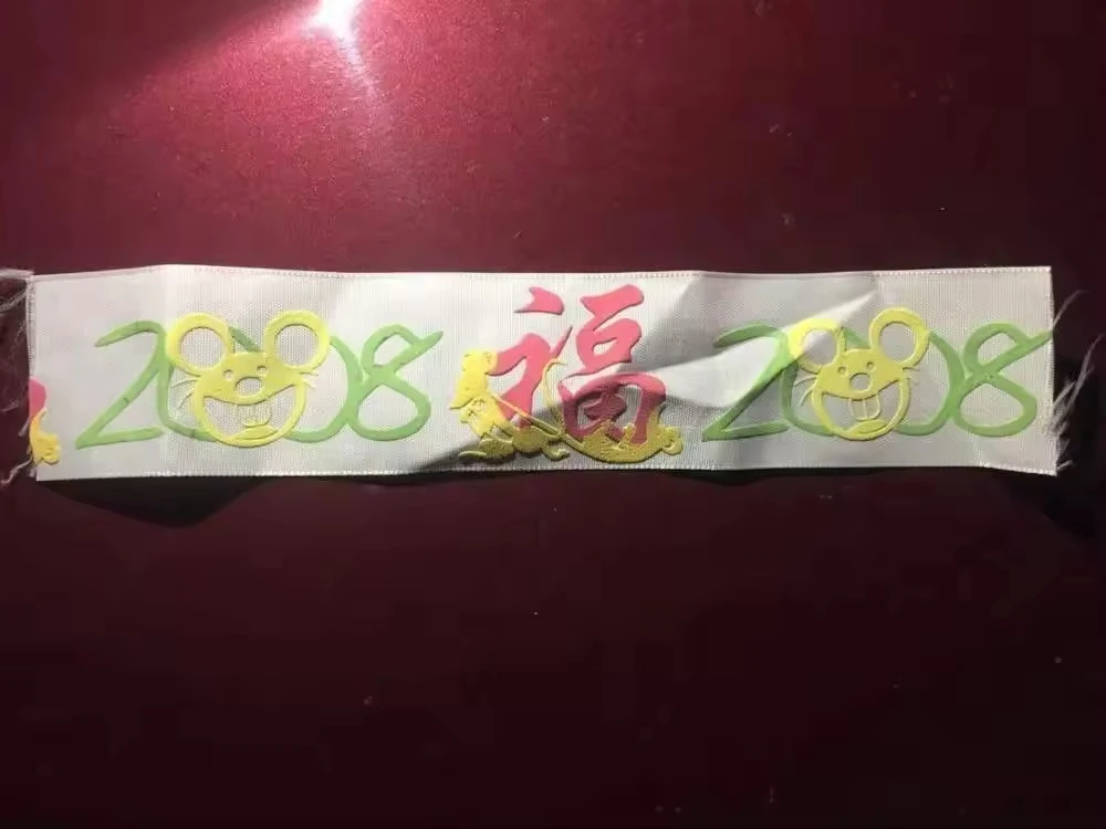 JD-3002 Hot Selling 2 Color Double Side Print 12m/Min High Speed Screen Printing Machine For Narrow Fabric Label, Cotton Tape