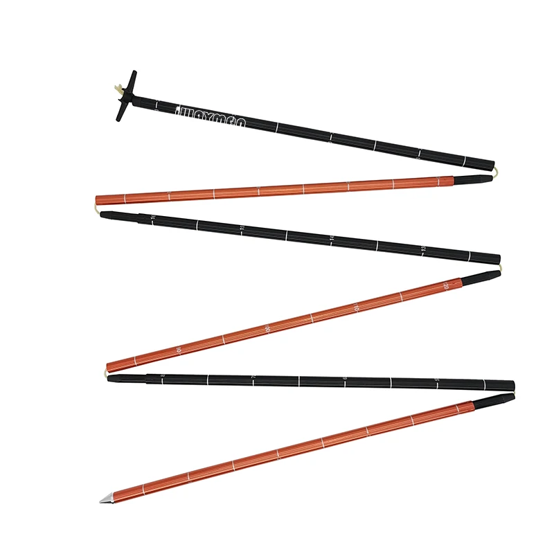 Iwayman Folding Aluminum measuring stick Aluminum Grade Rod Ranger pole