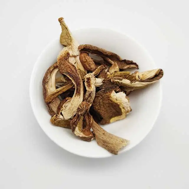 wild Dried Porcini Mushrooms yellow boletus edulis Slice for food