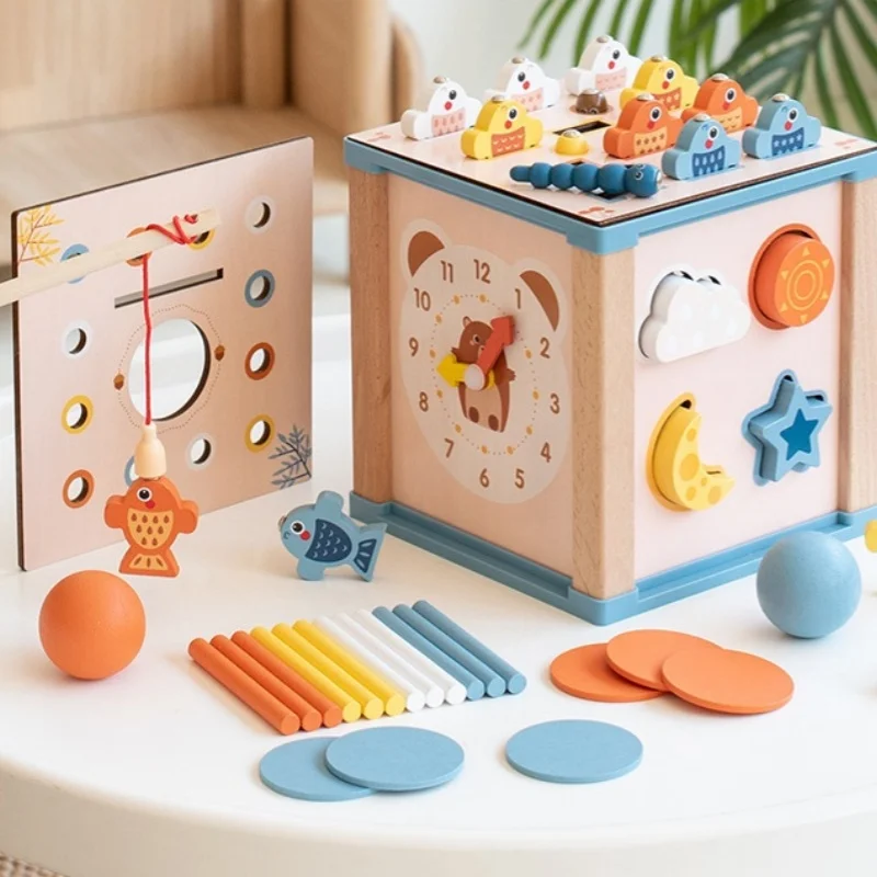 New Design Montessori Early Education Fishing Matching Wooden Toys Multi-Functional Intelligence Box Age 5-7 Years Made PC ABS