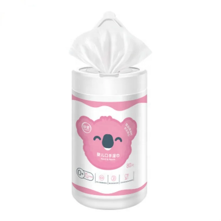 Hot Sale Pure Cotton Disposable jar Wet wipes cleaning wipes Baby Hand & Mouth Wet Wipes Warmer