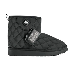 Snow Boots Waterproof Winter Lady Warm Graphene  Rechargeable 3 Level Heated Shoes