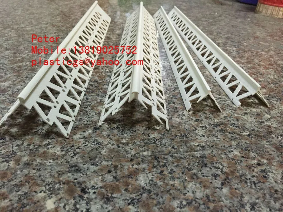 white upvc panel extrusion corner trim profile