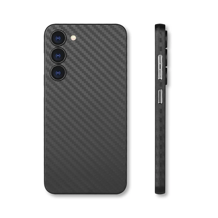 Super September Thin for Samsung S23 Case Lightweight PP Carbon Fiber Pattern Case Anti Scratch for Galaxy S23 Carbon Cover