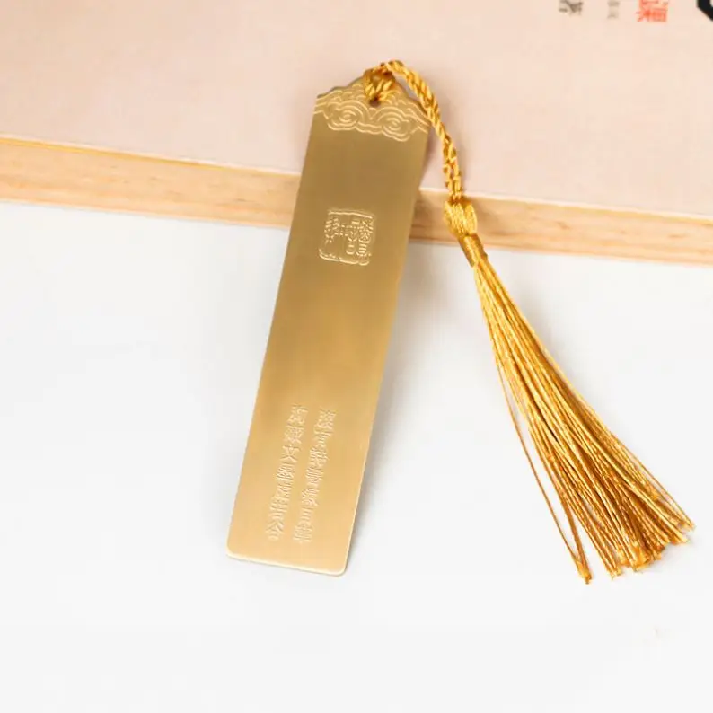 Personalized Beautiful Laser Cutting Cut Out Enamel Coloring Custom Metal Book Mark Metal Bookmarks