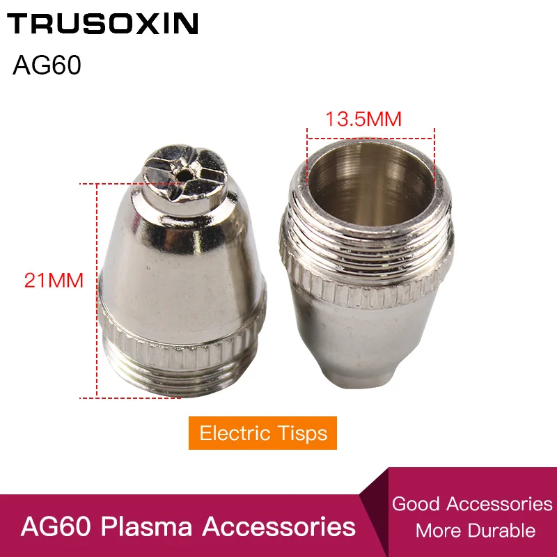 20PCS  Air Plasma Cutter AG-60 Cutting Torch/Gun Head Consumable For CUT40/50/60A Accessories Tips Electrodes