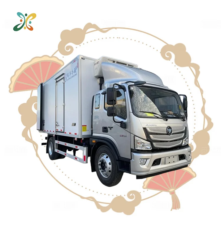 FOTON Bread Refrigerated Truck Cold Chain Seafood And Milk Transport Truck Refrigerated Fresh Food Cargo Truck With Cold Room