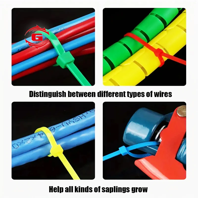 China supplier nylon 66 pa 66 material plastic nylon cable tie supplier cable clamp strap wraps