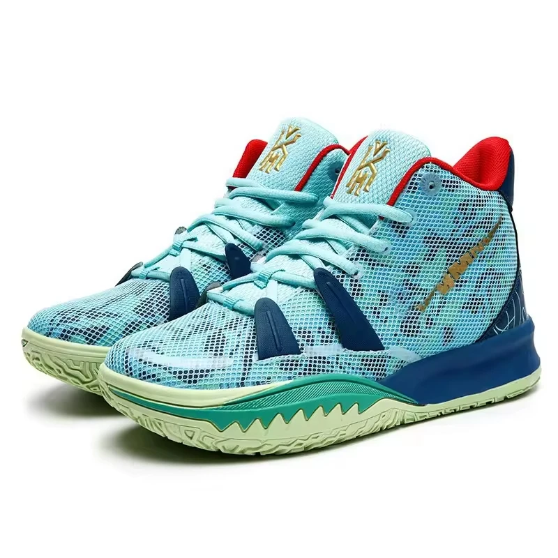 New basketball boots, high top shoes, wear-resistant, shock-absorbing, and collision resistant sports casual shoes