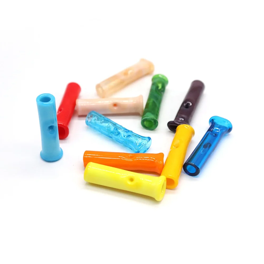 Glass Pipe Rolling Tip Steamroller Glass Filter Tips Heady Cigaret Filter Tobacco Dry Herb Holder smoking accessories