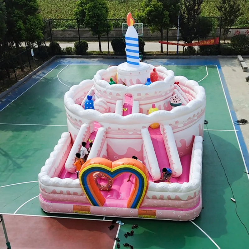 Commercial sleigh bouncy castle Bouncy kids Swim combination Bouncer water slide with swimming pool